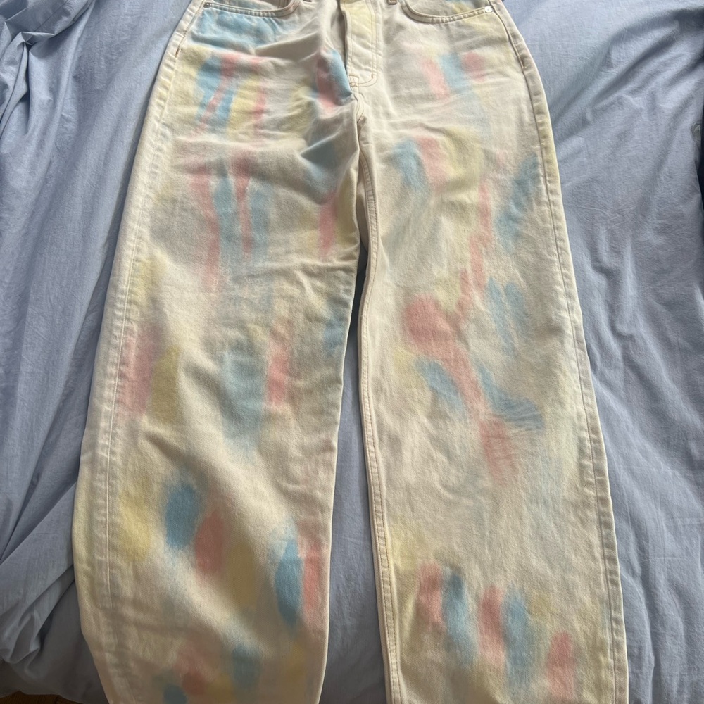 Scotch & Soda Cream and Blue Jeans Relaxed Fit